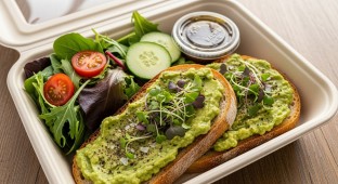 Naked Toasty with Side salad