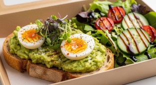 Eggy Toasty with Side Salad