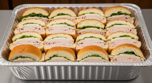 Mini Turkey Sandwich with Provolone Cheese