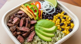 Carne Asada Burrito Bowl | Black Beans | NO Tomato