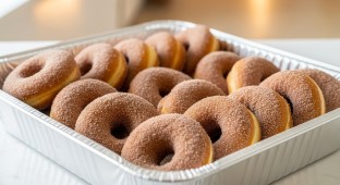 Vegan Cinnamon Sugar Donuts