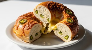 Jalapeno Cheese Bagel