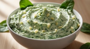 Spinach and Garlic Cream Cheese