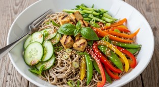 Jain Friendly Sesame Soba Noodles