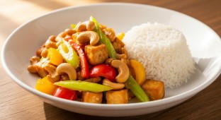 Jain Friendly Golden Cashew with Tofu