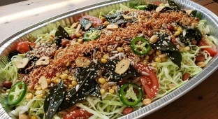 Tea Leaf Salad with Cabbage