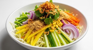Mango Salad with Cabbage - Vegan