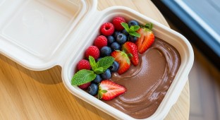 Individual Colombian Chocolate and Coconut Bowl