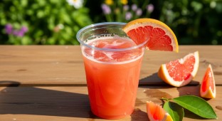 Fresh Organic Grapefruit Juice