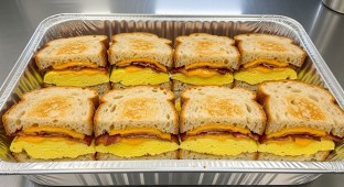 NY Style Egg Sandwich on Sliced Artisanal Bread