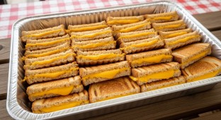 Grilled American Cheese Sandwich on Whole Wheat Bread