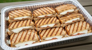 Grilled Gouda Cheese Sandwich on Whole Wheat Bread