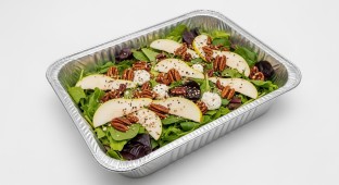 Mesclun Salad Baby Greens, Caramelized Grilled Pears, Goat Cheese, Pecans