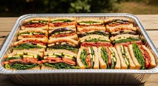 GLUTEN FREE Grilled Vegetables Eggplant, Zucchini, Roasted Tomatoes, Greens, Sun Dried Tomato Spread