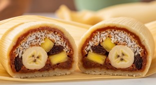 Dulce de Leche Banana Coconut Tamale