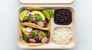 Vegan Mushrooms and Avocado (Flour) Tacos Box