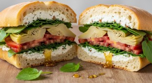 Goat Cheese Artichoke Sandwich