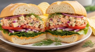Shrimp Chopped Salad Sandwich