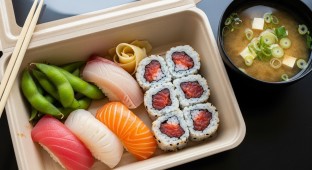 Happy Bite Lunch Box With Spicy Tuna Roll