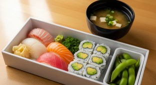 Happy Bite Lunch Box With Avocado Roll