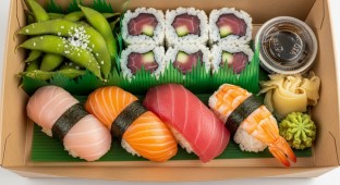 Happy Life Lunch Box With Albacore Tuna Roll