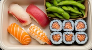 Happy Life Lunch Box With Salmon Roll