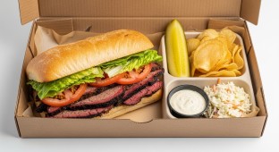 Vegan Smoked Brisket Sandwich