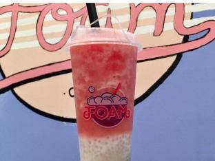 Watermelon Sago Slush With Coconut Milk (Unsweetened)