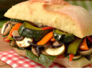 Gluten-Free Individual Grilled Vegetable Sandwich (No Cheese)