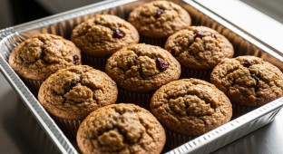 Vegan Dried Cranberry Muffins