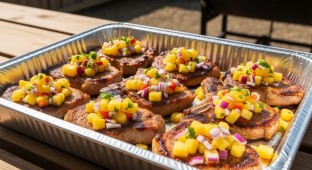 Pork Chops with Pineapple Chutney