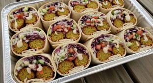 Dairy Free Falafel Wraps