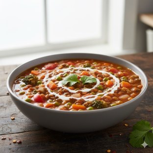 Vegan Lentil and Veggie Soup