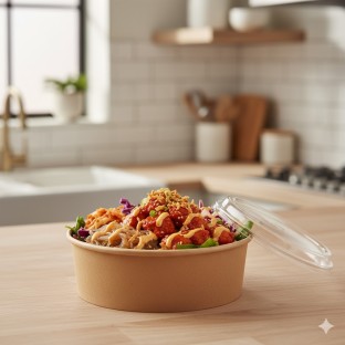 Spicy Chicken Rice and Noodle Bowl