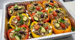 Mediterranean Quinoa Peppers