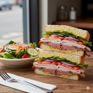 The G.I. Joe with Side Salad [NO CHEESE]