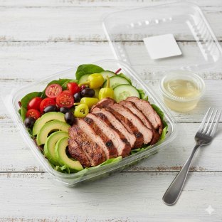 Gluten Free Halal Certified Lamb Shawarma Entree Salad (2oz Dressing)