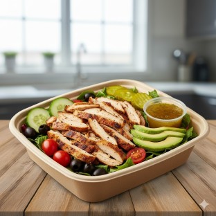 Gluten Free Halal Certified Chicken Shawarma Entree Salad (2oz Dressing)