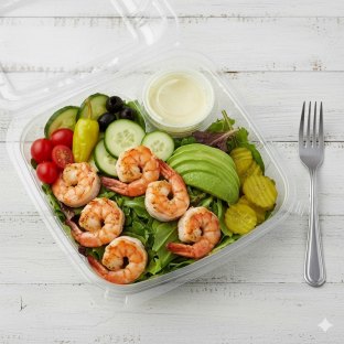 Gluten Free Prawns Entree Salad (2oz Dressing)