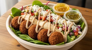 Falafel Salad Bowl with Feta