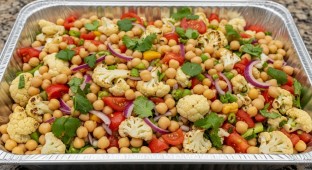 Garbanzo Bean Cauliflower Salad
