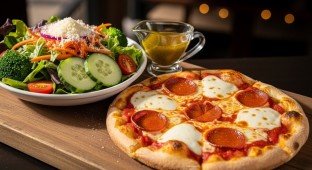 GF Small Cheese Pizza and Garden Salad