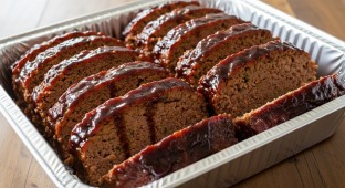 Bourbon Glazed Beef Meatloaf