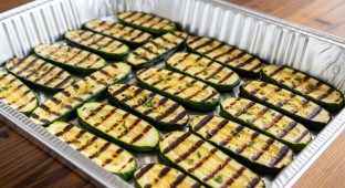 Rotisserie Zucchini Planks