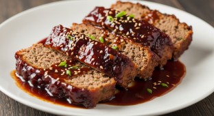 Korean BBQ Sauce Beef Meatloaf