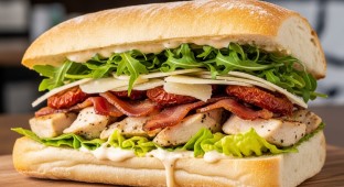 Chicken Caesar Club Sandwich