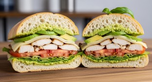 Grilled Chicken Pesto Sandwich