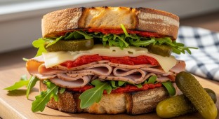 Smoked Turkey and Havarti Sandwich