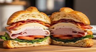Loaded Croissant Club Sandwich