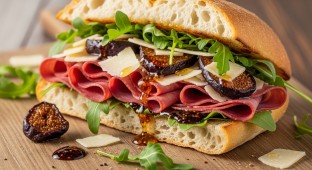 Spicy Coppa and Candied Fig Sandwich